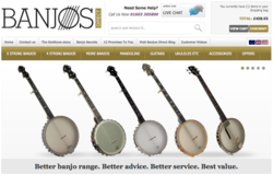 Banjos Direct website